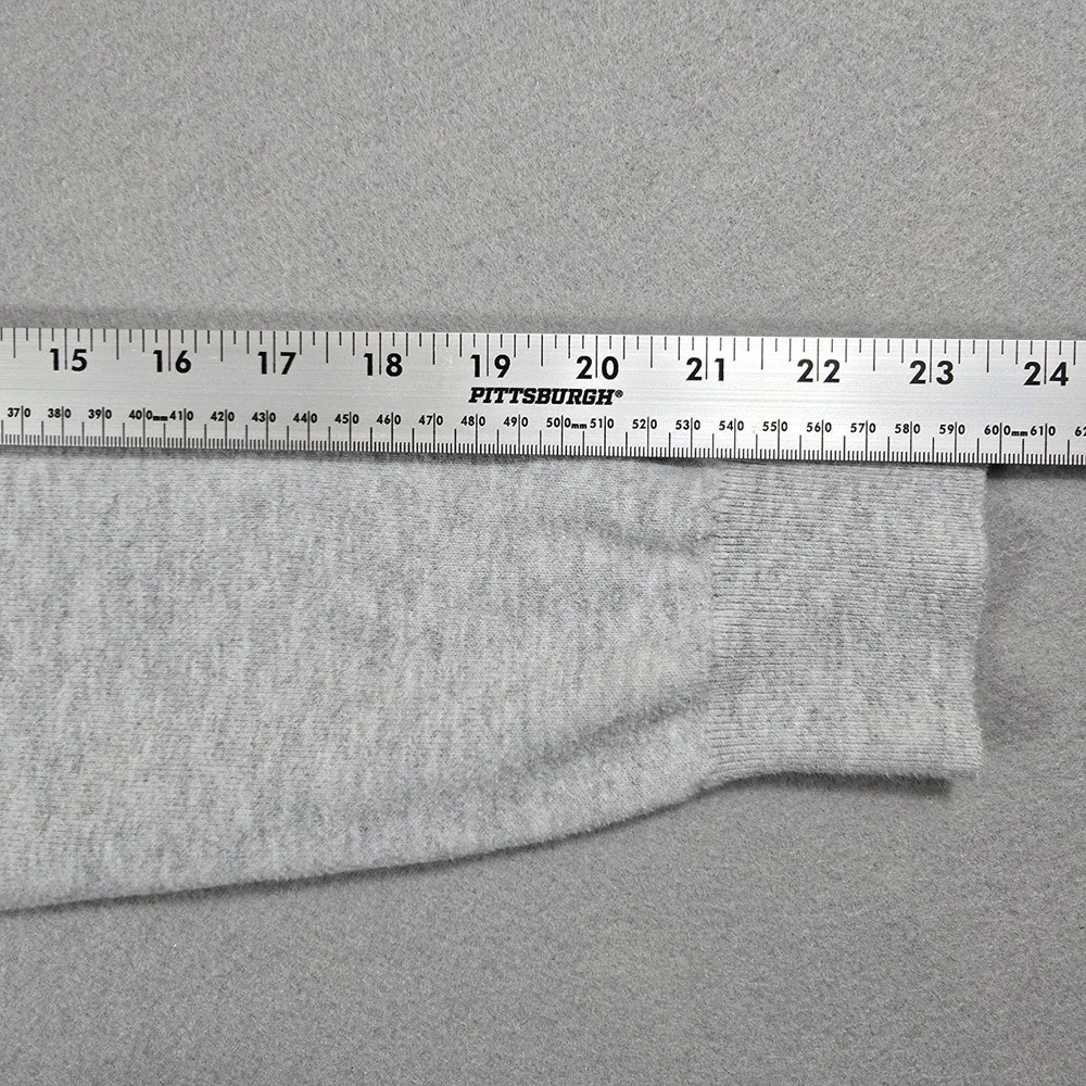 Goodfellow Mens Large Gray Polo Sweater Long Sleeve Cotton Blend Knit Casual